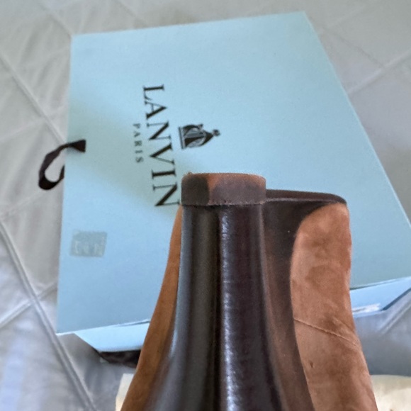 Lanvin Ballerina Wedge Nubuck Calfskin size 42 - Picture 14 of 15